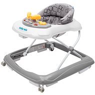 BABY MIX baby walker with steering wheel and silicone wheels dark grey - Baby Walker