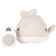 FLOW Toy with heartbeat Moby the Whale Light Grey - Baby Sleeping Toy