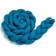 T-TOMI Knitted mantilla 360 cm Petrol Blue - Crib Bumper