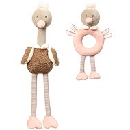 Babyono Educational plush toy McKNOX ostriches - 2 pcs 0m+ - Soft Toy