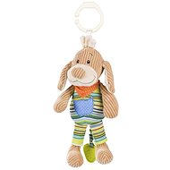Babyono Musical toy with teether on C ring doggy - Pushchair Toy