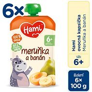 Hami Marhuľa a banán 6× 100 g - Kapsička pre deti