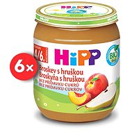 HiPP BIO Peach with pear from 4 - 6 months 6× 125 g - Baby Food