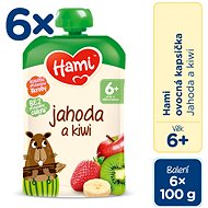 Hami Strawberry and kiwi 6×100 g - Meal Pocket