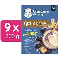 GERBER nemléčná kaše pšenično-ovesná švestka 9× 200 g - Dairy-Free Porridge