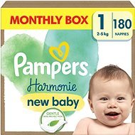 PAMPERS Harmonie Baby veľkosť 1 (180 ks) - Jednorazové plienky