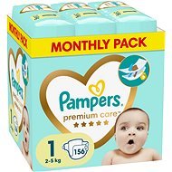 PAMPERS Premium Care vel. 1 (156 ks) - Disposable Nappies
