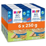HiPP Organic milk porridge for good night with baby biscuits 6× 250 g - Milk Porridge