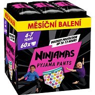 PAMPERS Ninjamas Pyjama Pants Srdíčka 4 – 7 let (60 ks) - Nappies