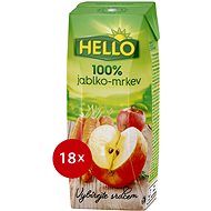 HELLO 100% Apple-Carrot 18×250 ml - Fruit Juice