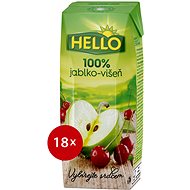 HELLO 100% Apple-Cherry 18×250 ml - Fruit Juice