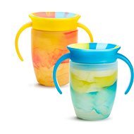 Munchkin Miracle 360° Tie Dye Cup Tropical žlutý a modrý 2 ks, 207 ml - Baby cup