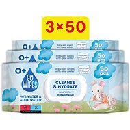 GoWipes with Aloe water and D-Panthenol 3×50 pcs (150 pcs) - Wet Wipes