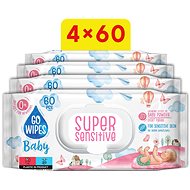 GoWipes Super Sensitive 4×60 pcs (240 pcs) - Wet Wipes