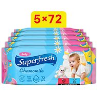 Superfresh with chamomile 5×72 pcs (360 pcs) - Wet Wipes