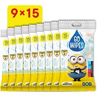 GoWipes moist antibacterial wipes Mimoň 9×15 pcs (135 pcs) - Wet Wipes