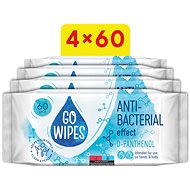 GoWipes antibacterial wet wipes 4×60 (240 pcs) - Wet Wipes