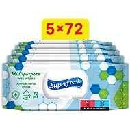 Superfresh antibacterial 5×72 pcs (360 pcs) - Wet Wipes
