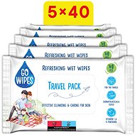 GoWipes Refreshing Wet Wipes 5×40 (200 pcs) - Wet Wipes