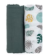 PETITE&MARS Misty Green Leaves 2in1 120 × 120 cm, 2 pcs - Duvet 