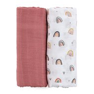 PETITE&MARS Misty Rose Rainbow 2in1 120 × 120 cm, 2 pcs - Duvet 
