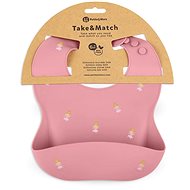 PETITE&MARS Take&Match Rose Princesses 6 m+ - Bib