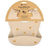 PETITE&MARS Take&Match Sand Butterflies 6 m+ - Bib