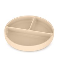PETITE&MARS Silicone plate round Take&Match Desert Sand - Children's Plate