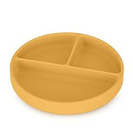 PETITE&MARS Silicone plate round Take&Match Intense Ochre - Children's Plate