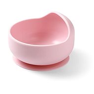 BabyOno Silicone with suction cup, pink - Children's Bowl