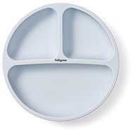 BabyOno Silicone with suction cup blue - Children's Plate