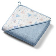 BabyOno terry with hood 100 × 100 cm, blue - Children's Bath Towel