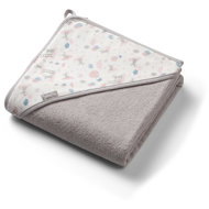 BabyOno terry with hood 100 × 100 cm, grey - Children's Bath Towel