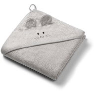 BabyOno bamboo hooded 100 × 100 cm, grey - Children's Bath Towel