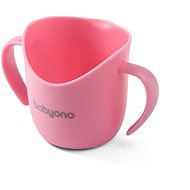 BabyOno Ergonomic training cup 120 ml, pink - Baby cup