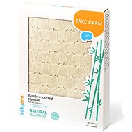 BabyOno Baby bamboo knitted blanket 75 × 100 cm, beige - Blanket