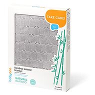 BabyOno Baby bamboo knitted blanket 75 × 100 cm, grey - Blanket