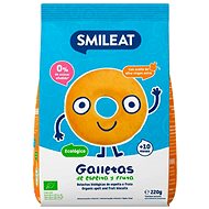 SMILEAT Organic spelt biscuits with apple juice and extra virgin olive oil 220 g - Children's Cookies