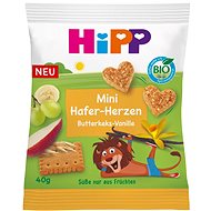 HIPP Bio Mini zabszívek vaníliás vajas keksz 40 g - Crisps for Kids