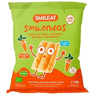 SMILEAT Organic corn chips peas, lentils, carrots with olive oil and vitamin B1 25 g - Crisps for Kids
