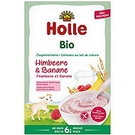 HOLLE Organic porridge with goat's milk, raspberries and banana 200 g - Milk Porridge