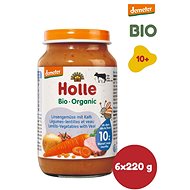 HOLLE Bio Demeter Lentils with vegetables and veal 6 × 190 g - Baby Food