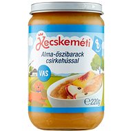 KECSKEMÉTI Alma-őszibarack csirkehússal 220 g - Baby Food