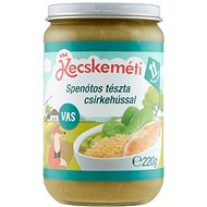 KECSKEMÉTI Spenótos tészta csirkehússal 220 g - Baby Food
