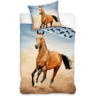TIPTRADE Horse brown 140 × 200 cm - Children's Bedding