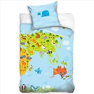 TIPTRADE Animal map 140 × 200 cm - Bed Linen