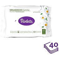 VIOLETA Moist toilet paper with chamomile scent 40 pcs - Moist toilet paper
