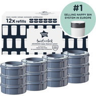 Tommee Tippee Twist and Click Refills 12 pcs - Nappy Bags