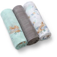 BabyOno Bamboo nappies grey 3 pcs - Cloth Nappies