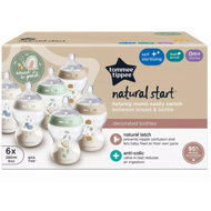 Tommee Tippee Natural Start 260 ml, 6 pcs - Baby Bottle Set